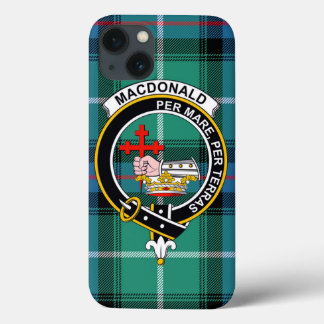 Capa de Telefone MacDonald Tartan, Emblema e Brasã