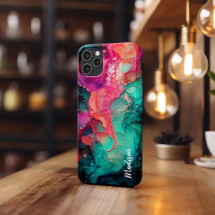 Capa de telefone, Magenta De Álcool E Verde