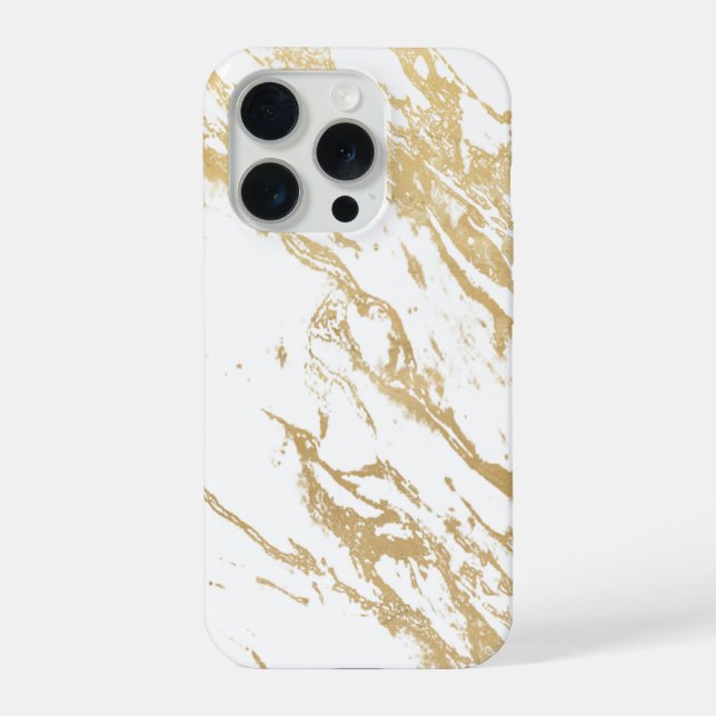 Capa de Telefone Marble Luxe Golden (Verso)