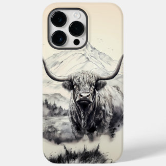 Capa de telefone Máxima do iPhone 14 Pro Cow Highl