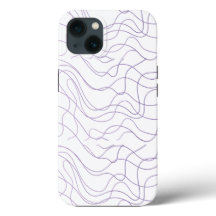 Capa de telefone minimalista abstrata com linhas