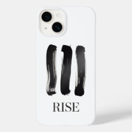 Capa de telefone motivacional minimalista Rise