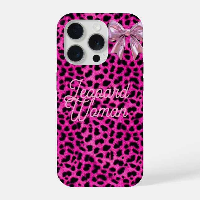 Capa de telefone Mulher Leopardo  (Verso)