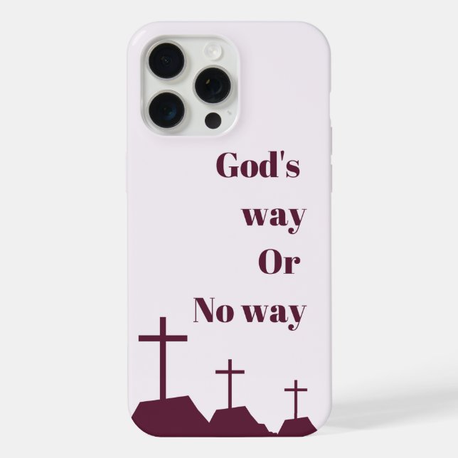 Capa de telefone "O caminho de Deus ou nenhum cami (Verso)