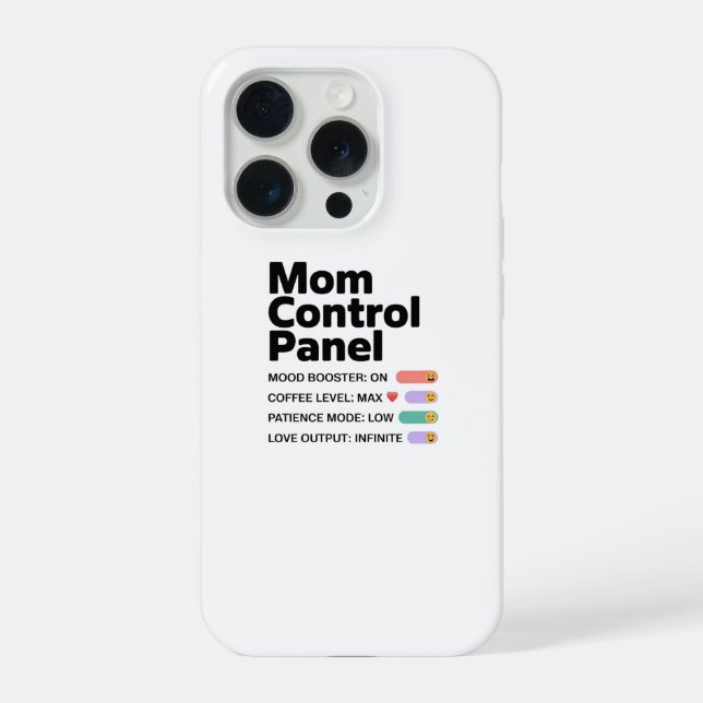 Capa de telefone Painel de Controle da Mamãe | Des (Verso)