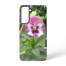 Capa de telefone Pansy (rosa e roxo)