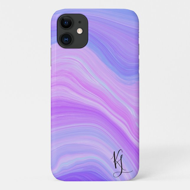 Capa de telefone Personalizada Agate Marbled (Verso)
