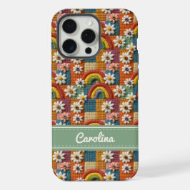 Capa de telefone personalizada com bordado de arco