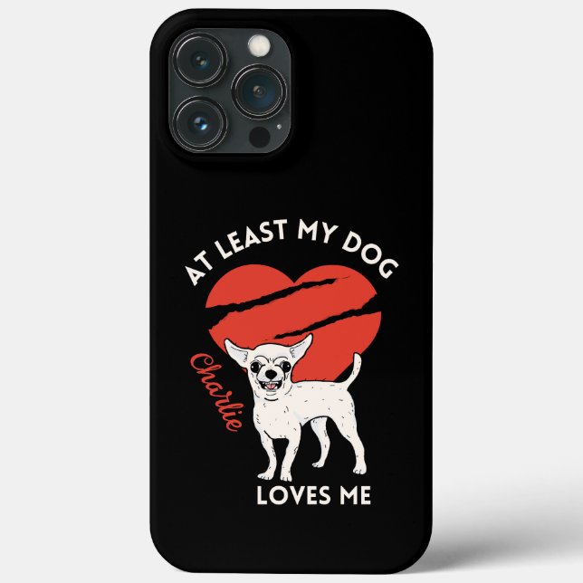 Capa de telefone personalizada com mamãe e cão Pai (Verso)
