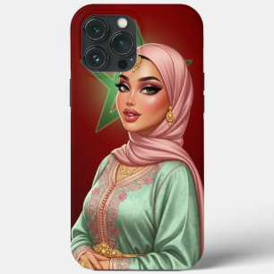 Capa de telefone Personalizada da Mulher Hijabi em