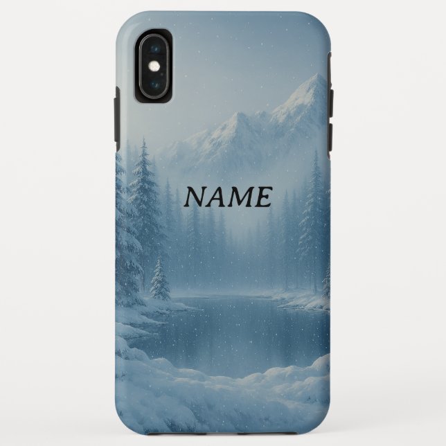 Capa de telefone Personalizada de Paisagem de Neve (Verso)