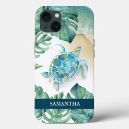 Capa de telefone Personalizada de Tartaruga Maríti