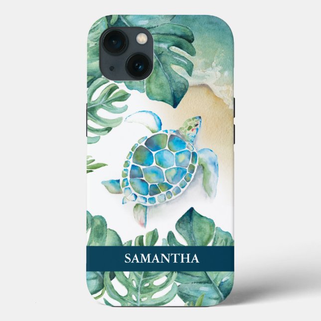Capa de telefone Personalizada de Tartaruga Maríti (Verso)
