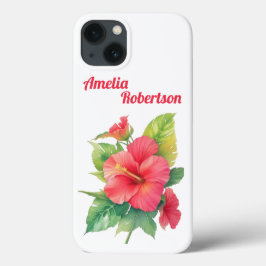 Capa de telefone Personalizada do Flor de Hibisco