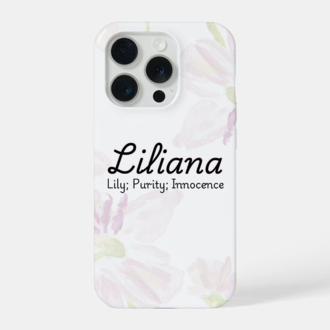 Capa de telefone Personalizada Liliana (Verso)