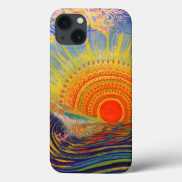 "Capa de telefone personalizável inspirada no Sol