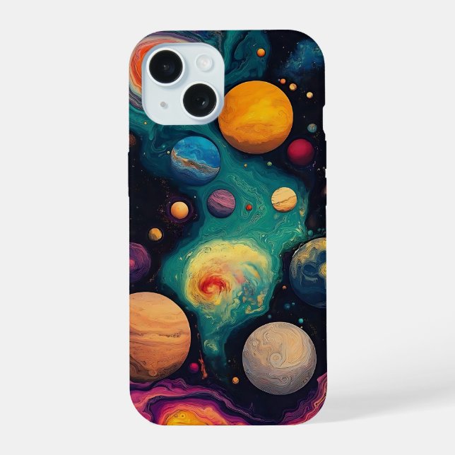 Capa de Telefone Planetas Cósmicos (Verso)