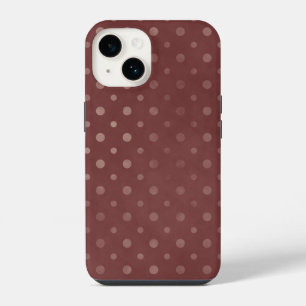 Capa de Telefone Pontos Polka Burgundy