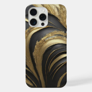 Capa de telefone Preta e Dourada