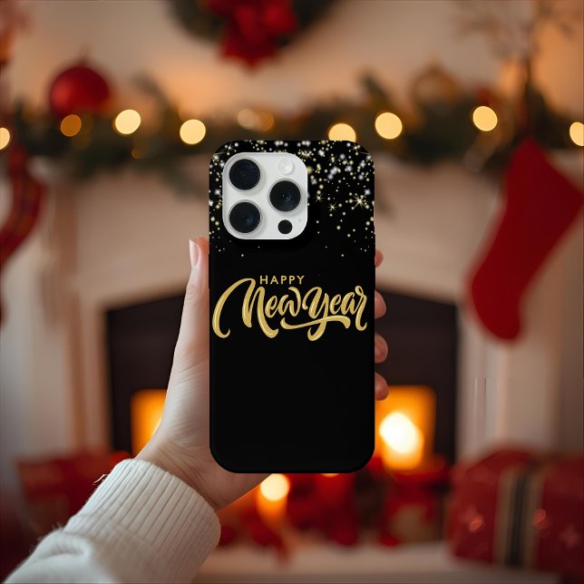 Capa de Telefone Preta Elegante para iPhone15Pro (Criador carregado)