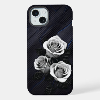 Capa de telefone rosa preta e branca