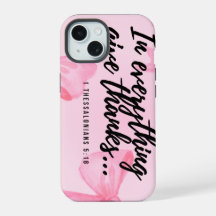 Capa de telefone rosa suave - 1 Tessalonicenses 5: