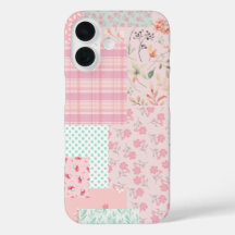 Capa de telefone rosa suave e feminina