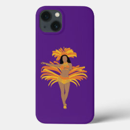Capa de telefone Roxo Dançarina de Samba