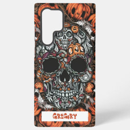 Capa de telefone Skull & Pumpkin S22
