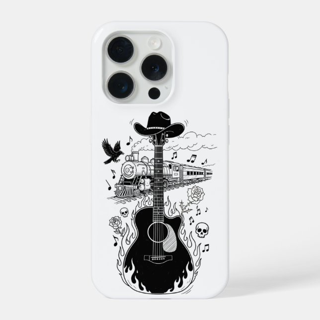 Capa de telefone tema Johnny Cash (Verso)