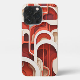 Capa de telefone vermelha retrógrada