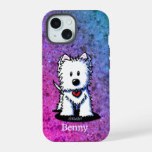Capa de telefone Westie Heartbeat