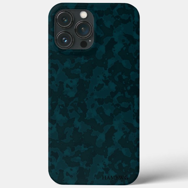 Capa de telefone Xtreme HAMbWG - Camuflagem Teal (Verso)