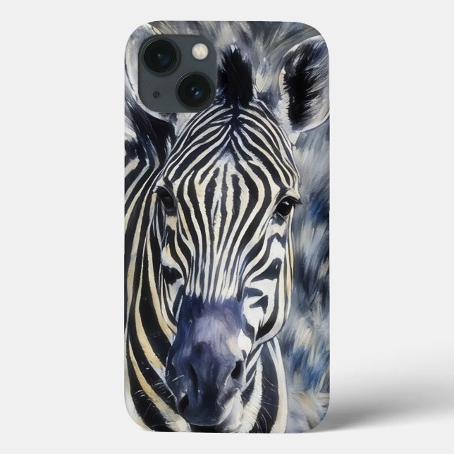 Capa de telefone Zebra Face Art (Verso)