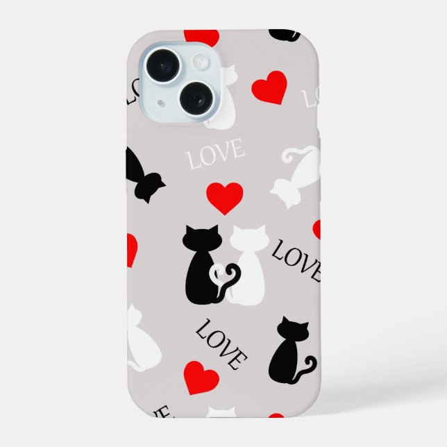 Capa de telemóvel com gatos (Verso)