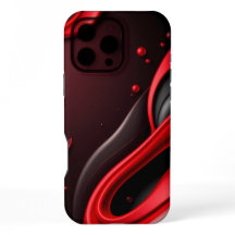 Capa de telemóvel com gradiente 3D vermelho e pret
