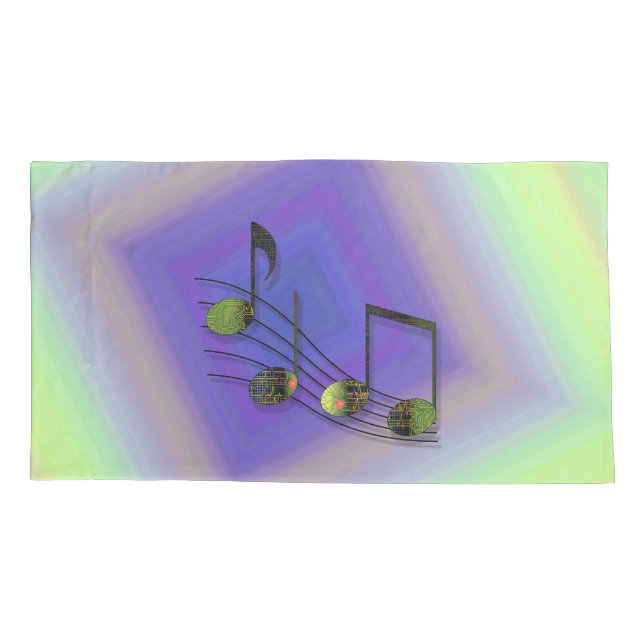 Capa de Travesseiro Dubstep Notes (Verso)