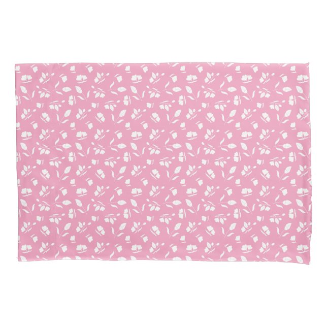 Capa de Travesseiro Rosa de Botão de Flor Fofa (Frente)
