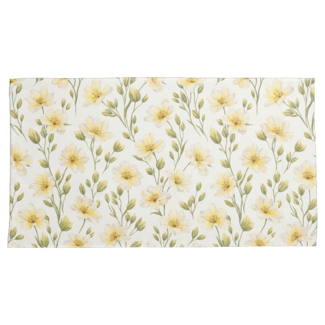 Capa de Travesseiro Wildflower – King (Conjunto de (Frente-Direita)