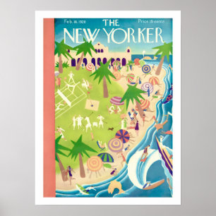 Capa do New Yorker Fevereiro 1928 Impressão