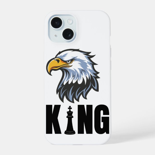 Capa Eagle King para iPhone 15 Pro Max (Verso)