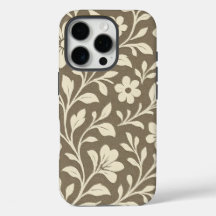 Capa elegante floral e botânica para iPhone Pro
