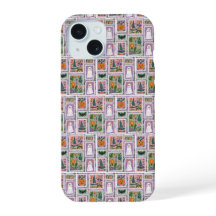 Capa Floral de Halloween com Fantasmas de Cartão P