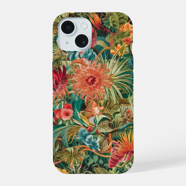 Capa floral para iphone 15 (Verso)