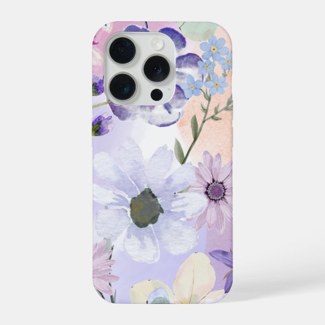 capa floral para iphone 15 pro, capa de telefone c (Verso)