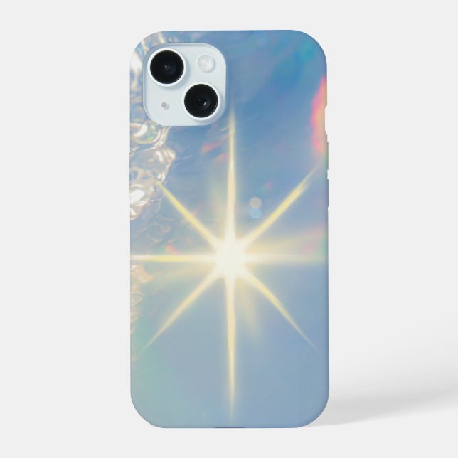 Capa Futurista Azul Cromo para iPhone 14 Pro Max (Verso)