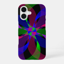 Capa híbrida geométrica 3D 2D para iPhone 16