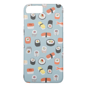 Capa iPhone 8 Plus/7 Plus Padrão Sushi Japonês