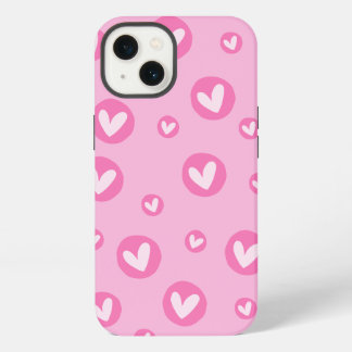 Capa IPhone Padrão de Corações Rosa