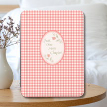 Capa Kindle Xadrez Rosa "Mais Um Capítulo" 